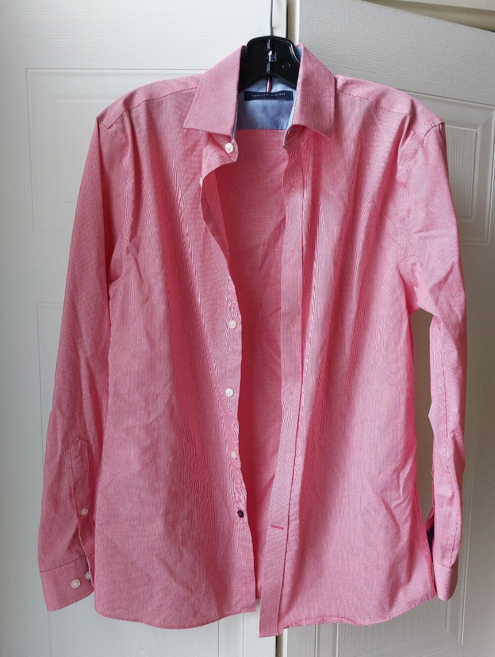 Tommy Hilfiger Pink Long-Sleeve Dress Shirt